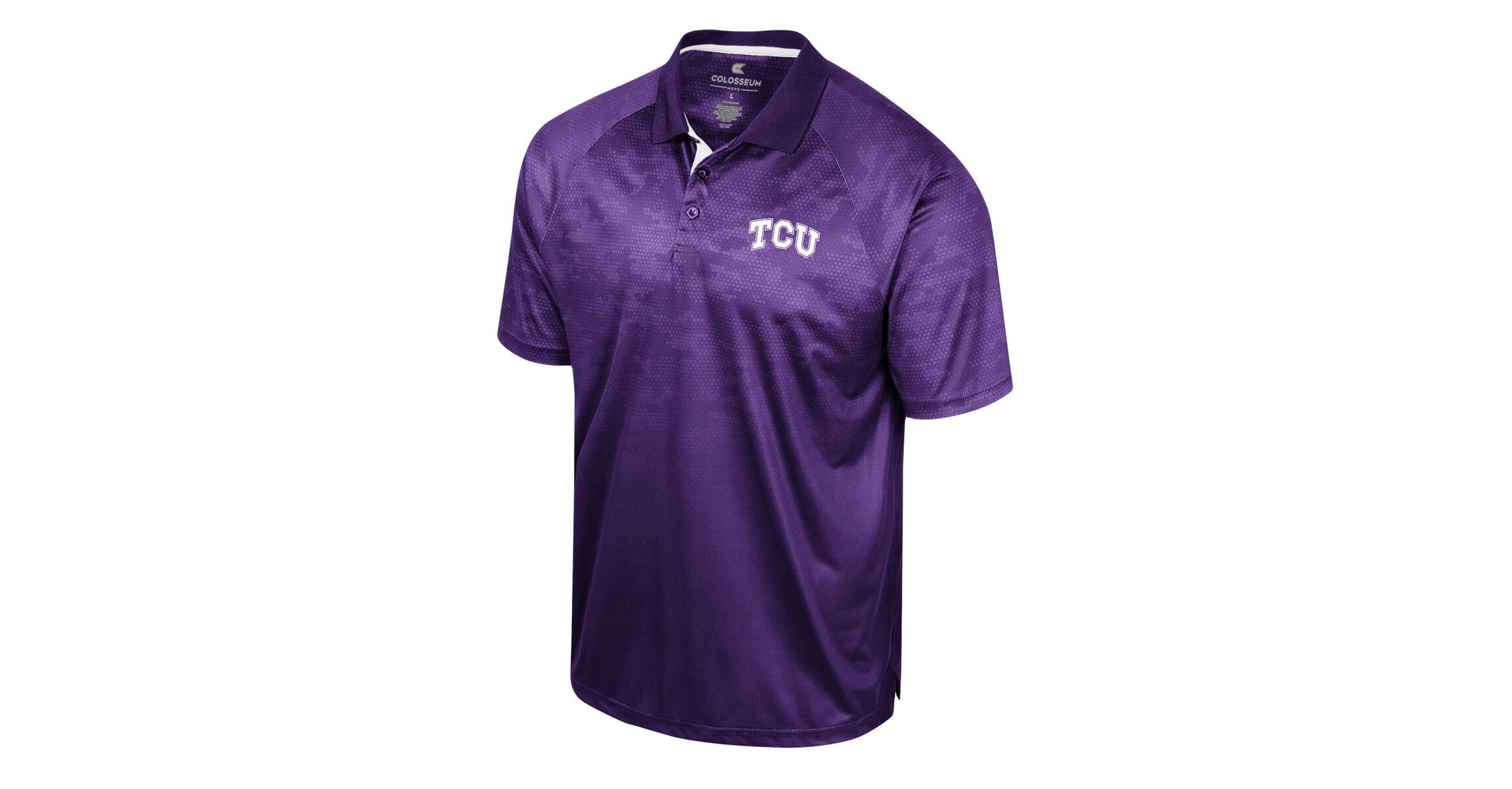 NCAA TCU Horned Frogs Honeycomb Raglan Polo