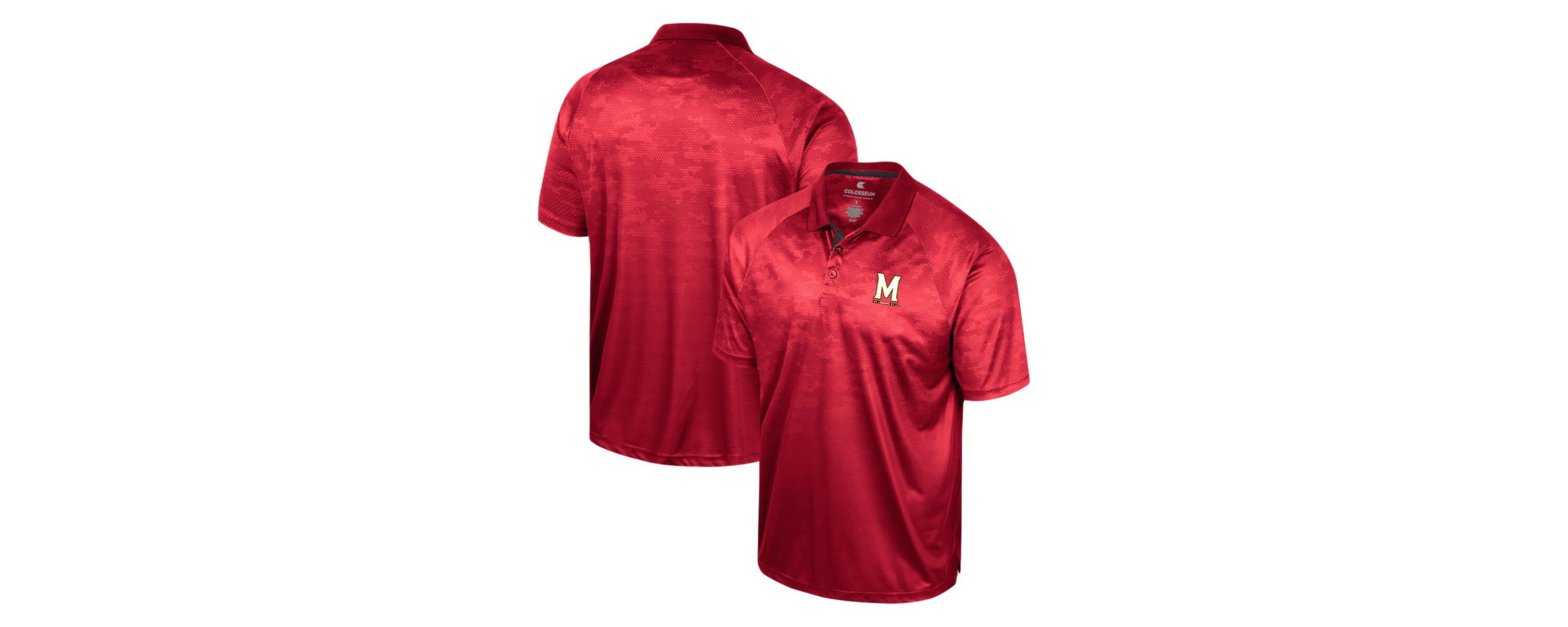 NCAA Maryland Terrapins Honeycomb Raglan Polo
