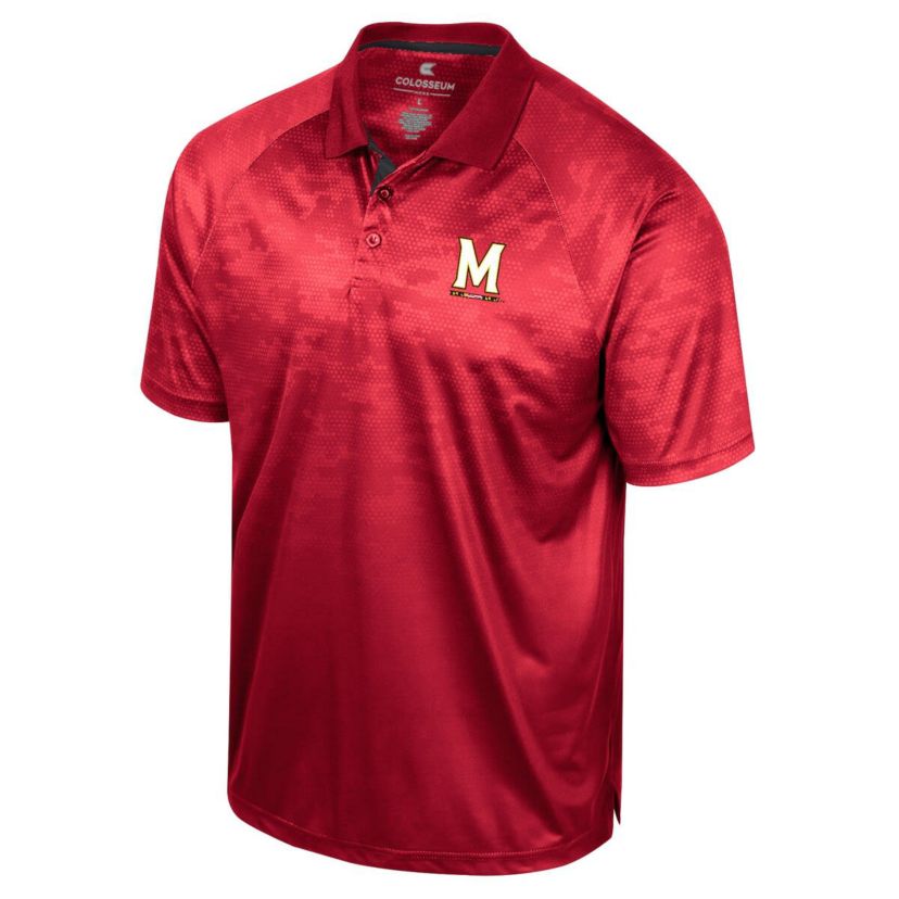 NCAA Maryland Terrapins Honeycomb Raglan Polo