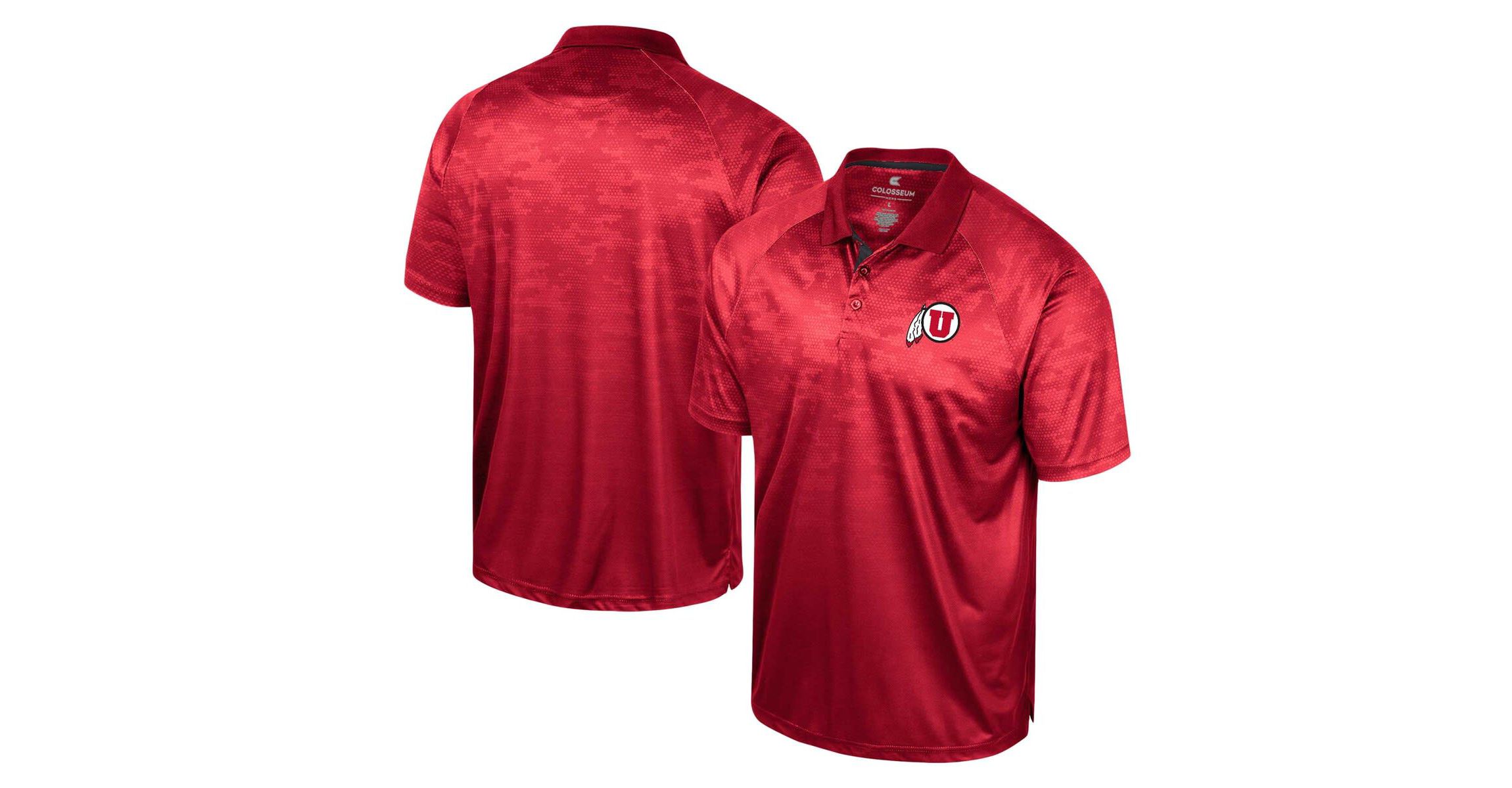 NCAA Utah Utes Honeycomb Raglan Polo