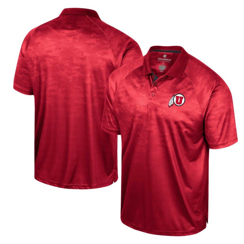 NCAA Utah Utes Honeycomb Raglan Polo