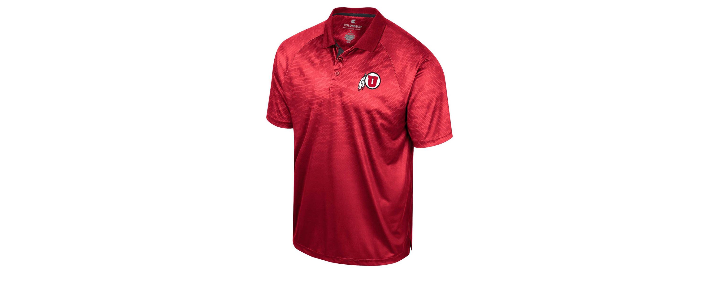 NCAA Utah Utes Honeycomb Raglan Polo