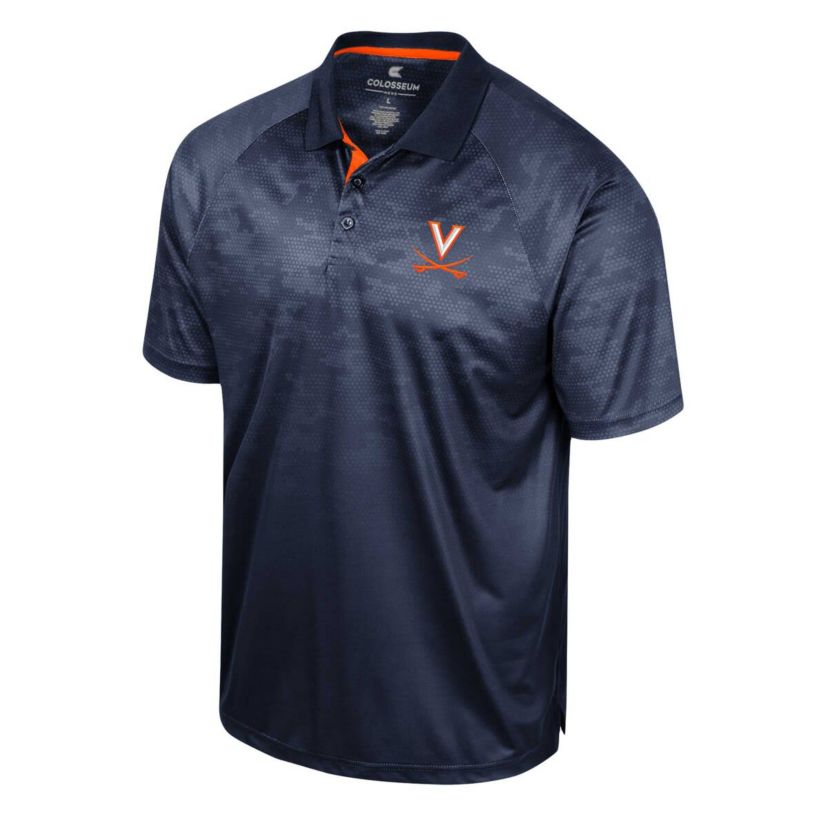NCAA Virginia Cavaliers Honeycomb Raglan Polo