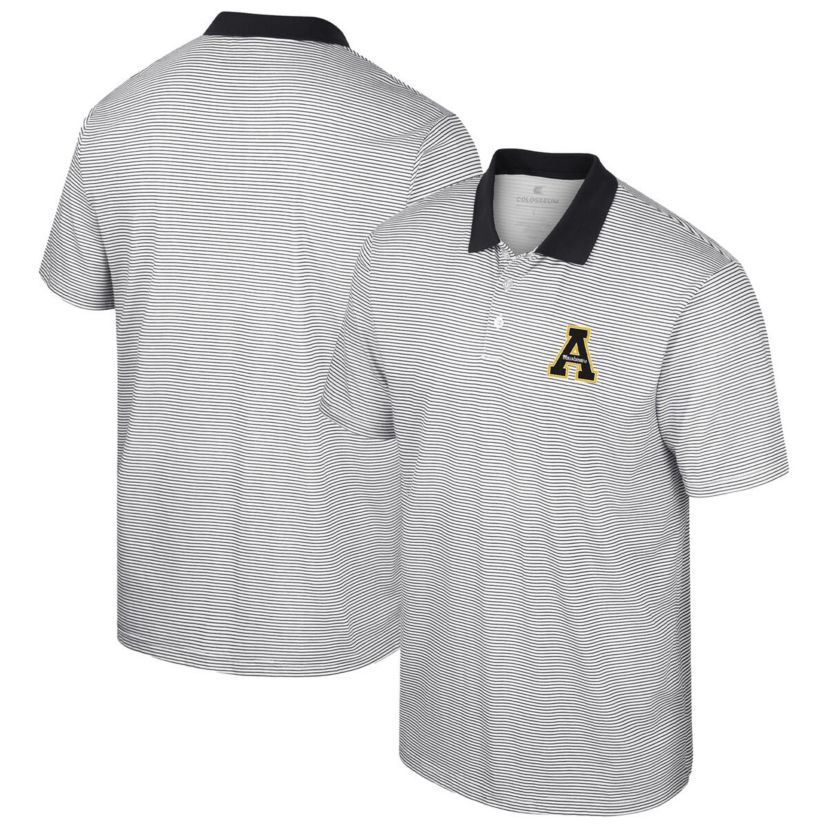 NCAA Appalachian State Mountaineers Print Stripe Polo