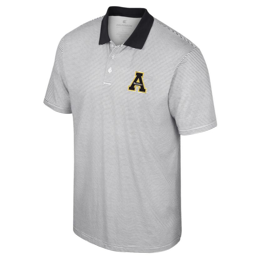 NCAA Appalachian State Mountaineers Print Stripe Polo