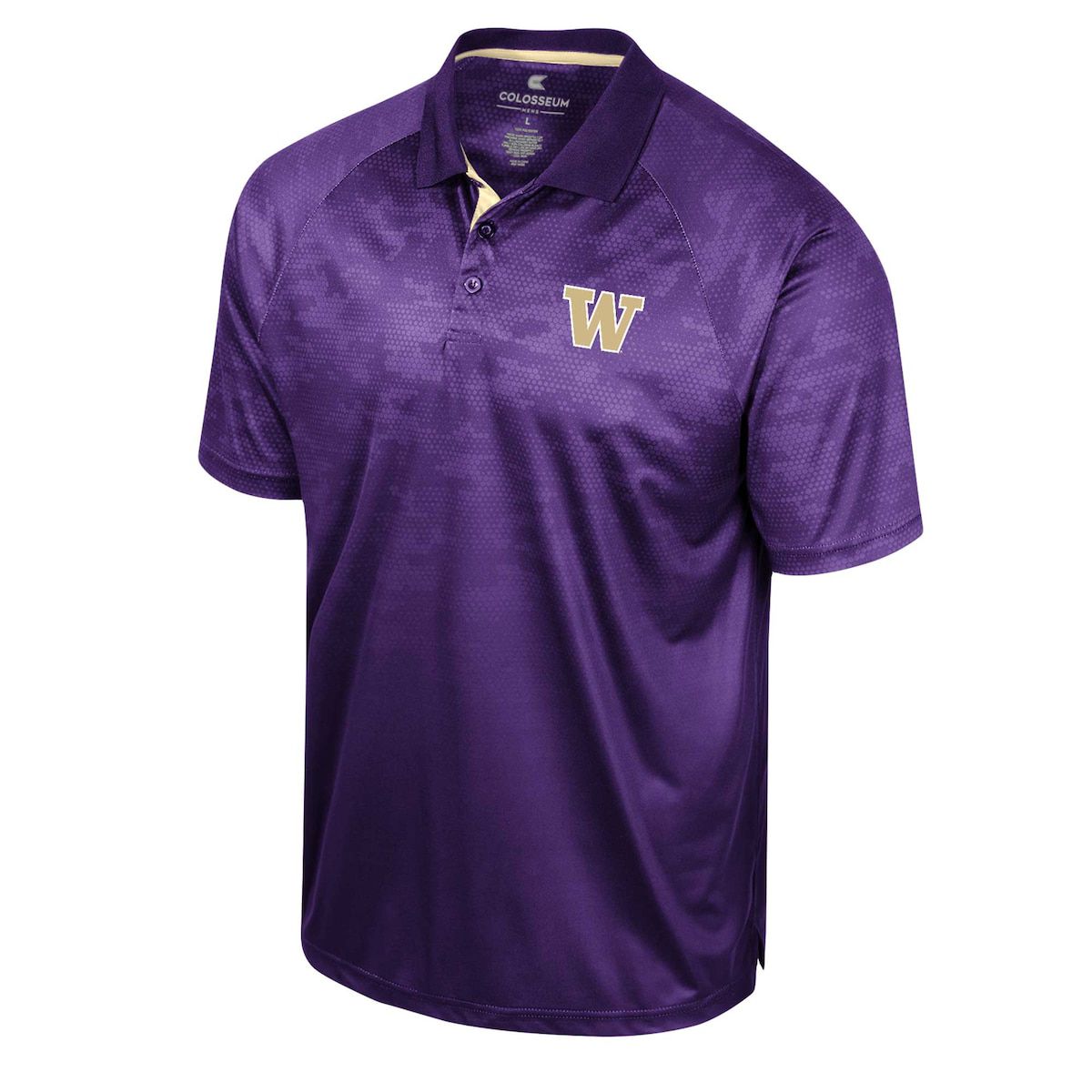 NCAA Washington Huskies Honeycomb Raglan Polo