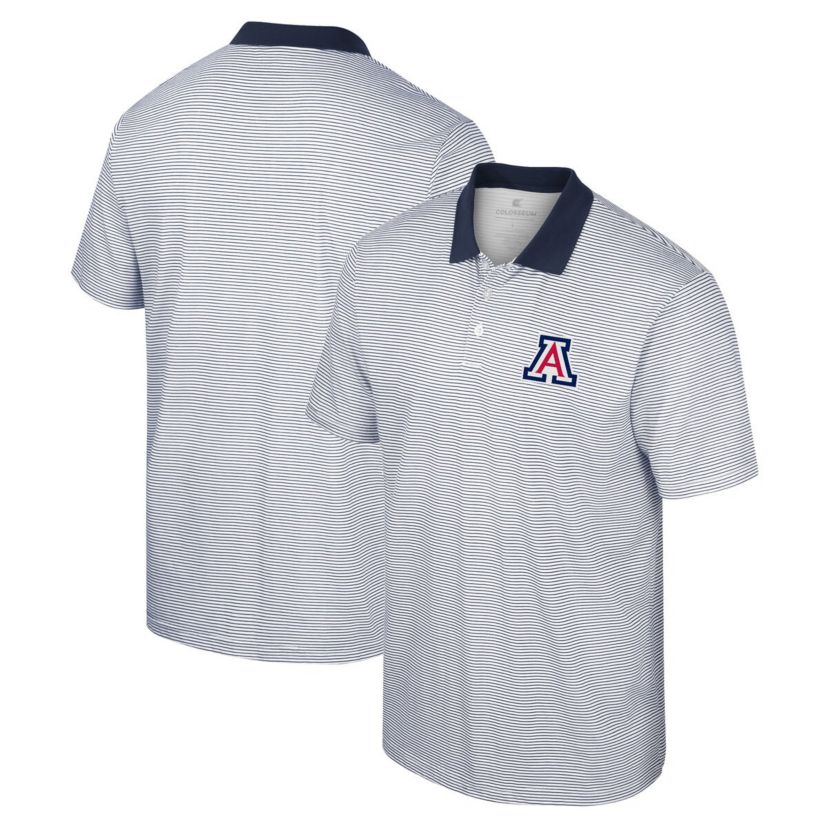 NCAA Arizona Wildcats Print Stripe Polo