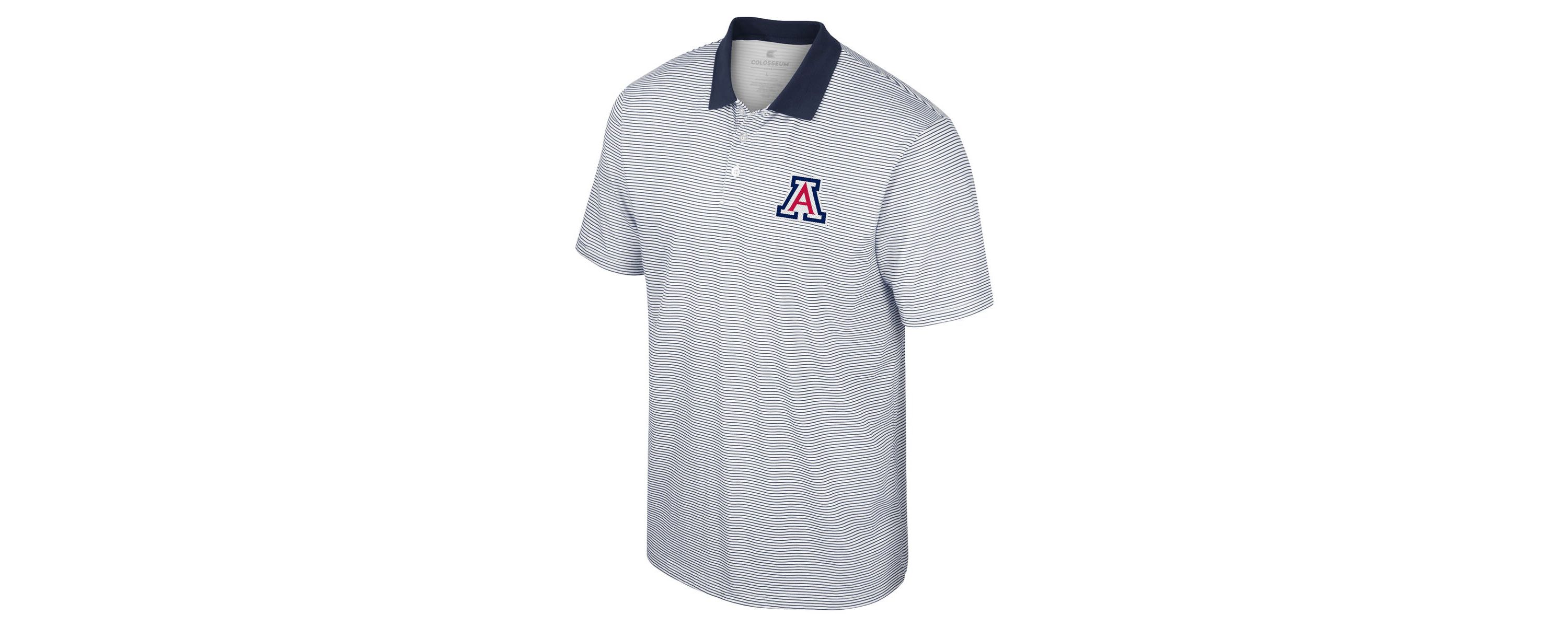 NCAA Arizona Wildcats Print Stripe Polo