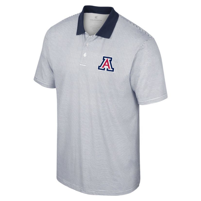 NCAA Arizona Wildcats Print Stripe Polo