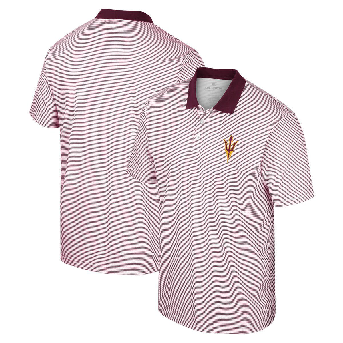 NCAA Arizona State Sun Devils Print Stripe Polo