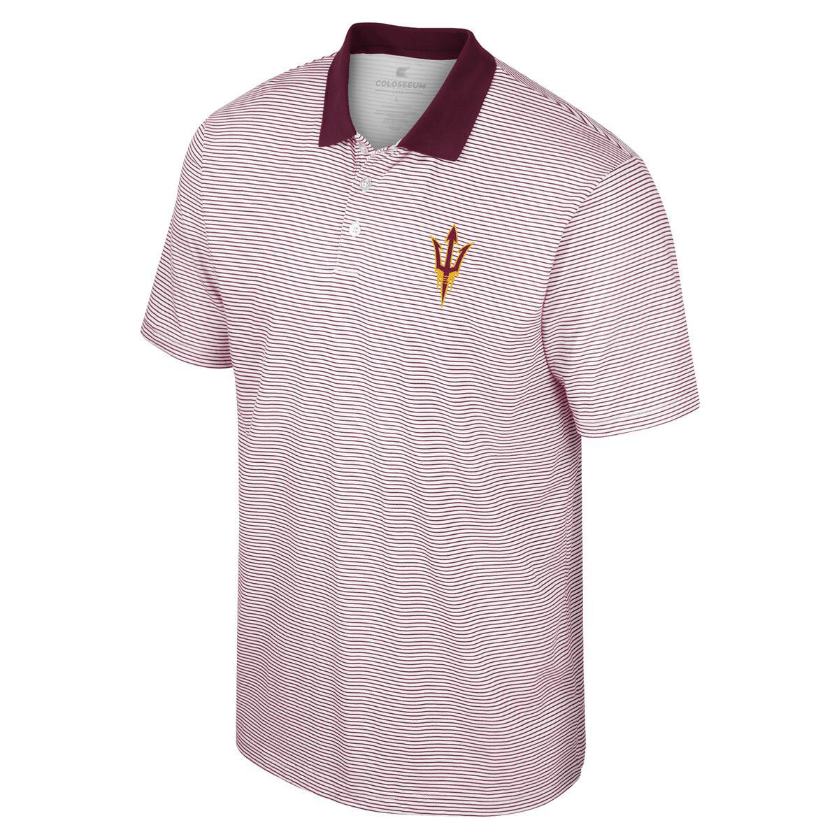 NCAA Arizona State Sun Devils Print Stripe Polo