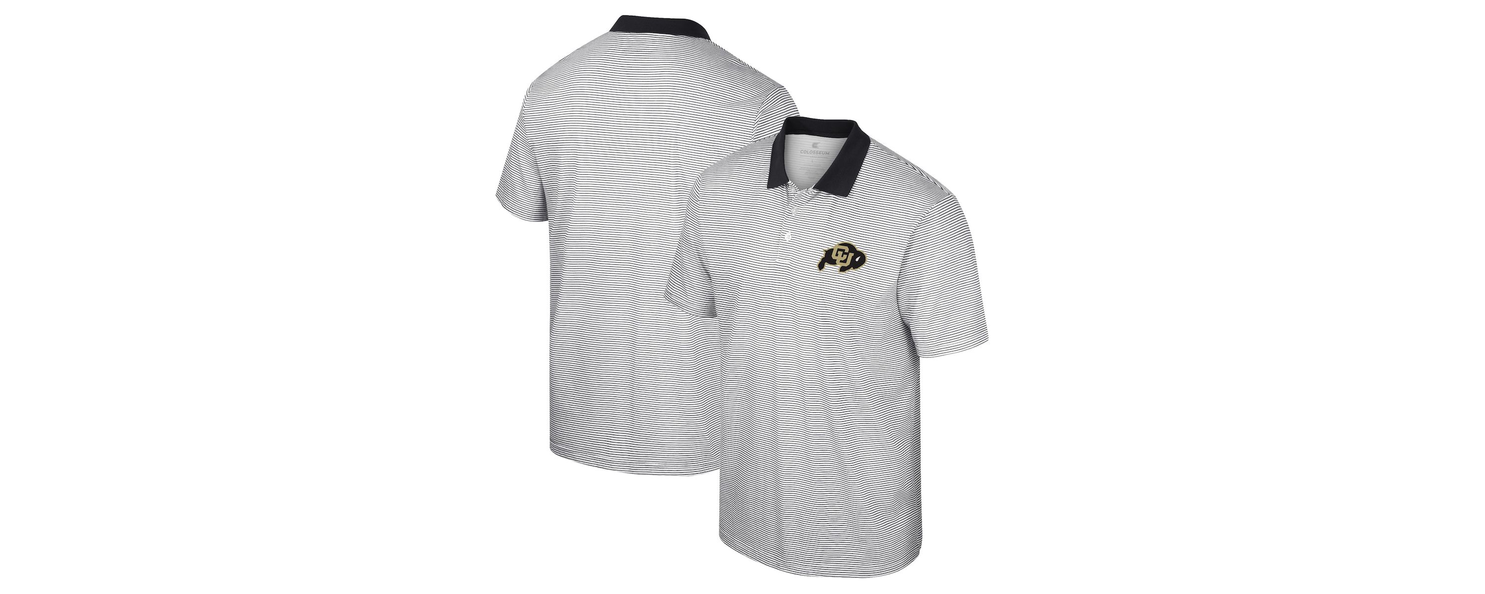NCAA Colorado Buffaloes Print Stripe Polo