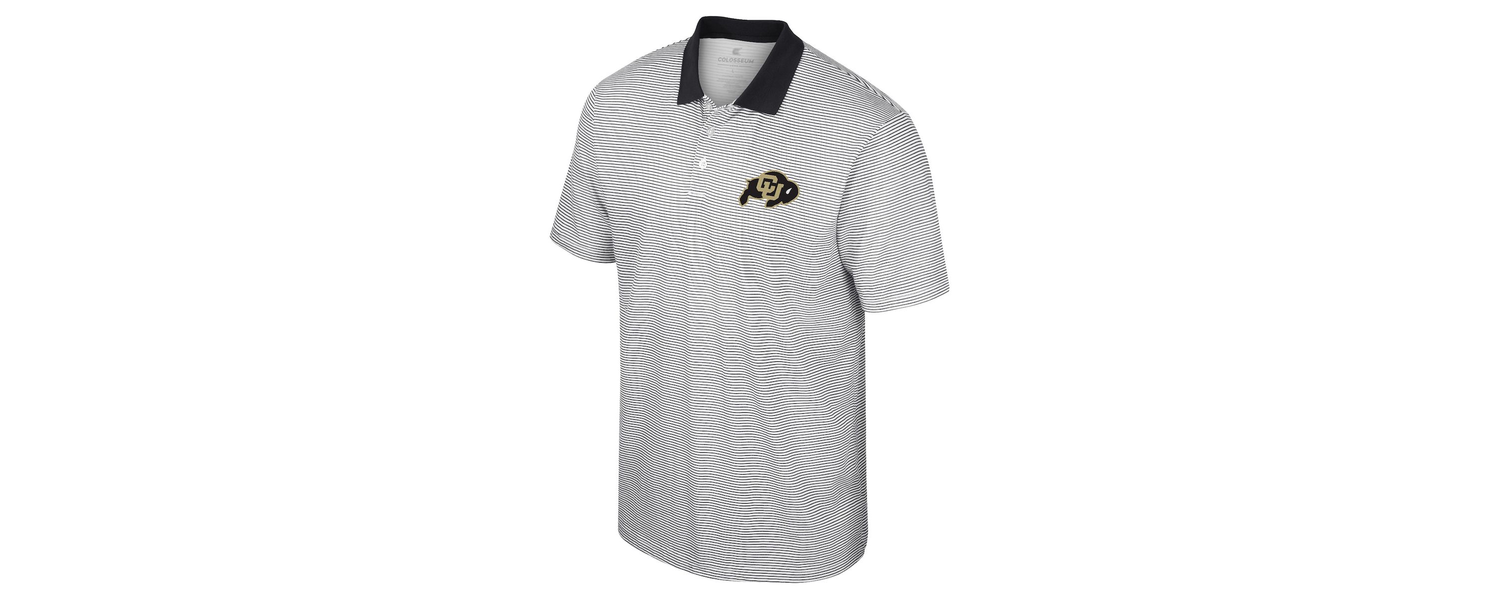 NCAA Colorado Buffaloes Print Stripe Polo