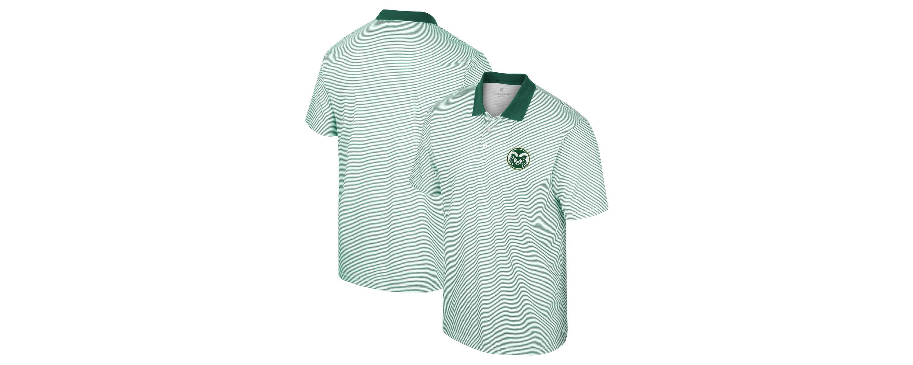 NCAA Colorado State Rams Print Stripe Polo