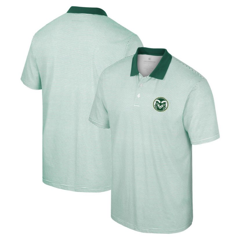 NCAA Colorado State Rams Print Stripe Polo
