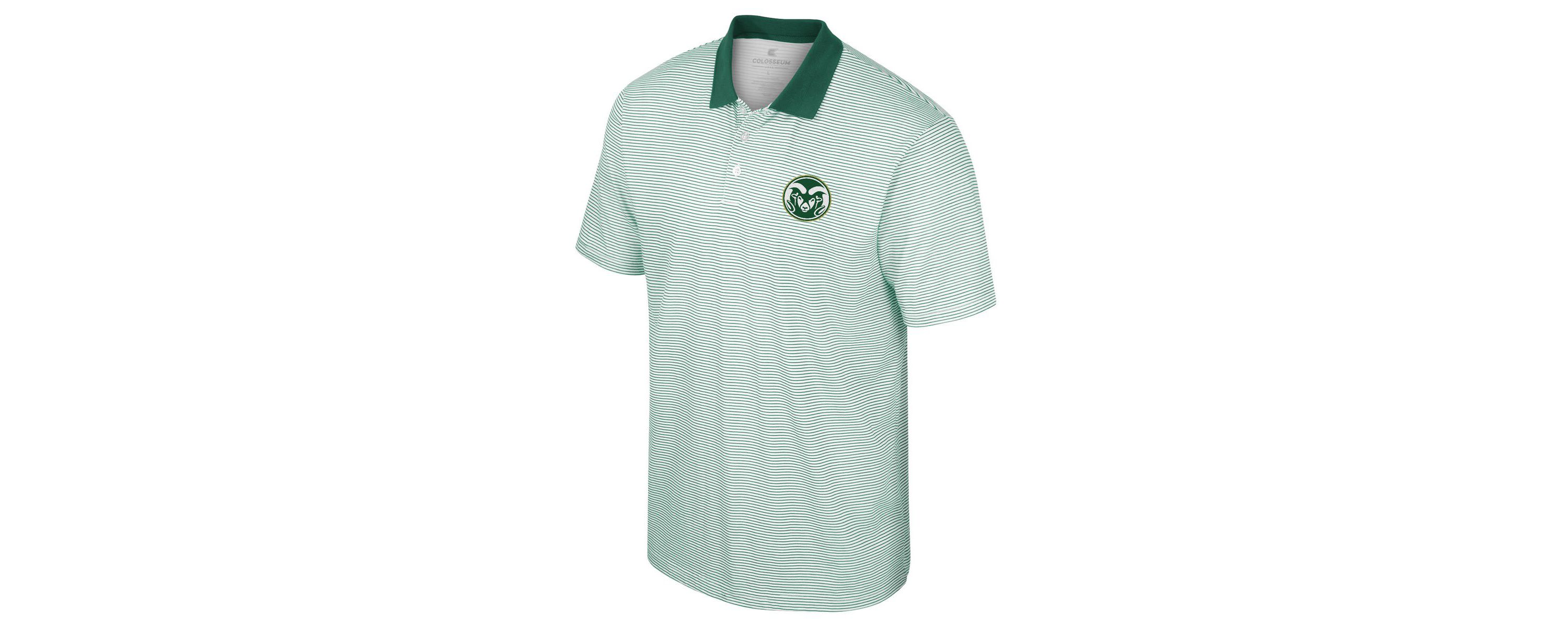 NCAA Colorado State Rams Print Stripe Polo