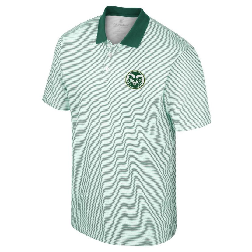 NCAA Colorado State Rams Print Stripe Polo