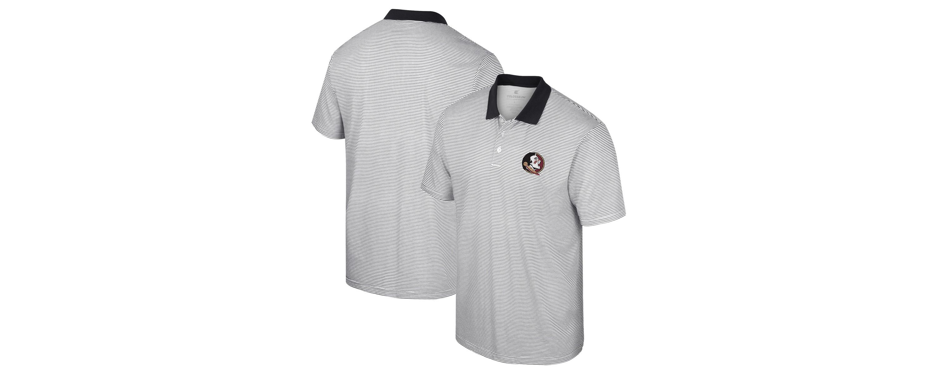 NCAA Florida State Seminoles Print Stripe Polo