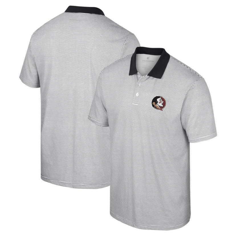 NCAA Florida State Seminoles Print Stripe Polo