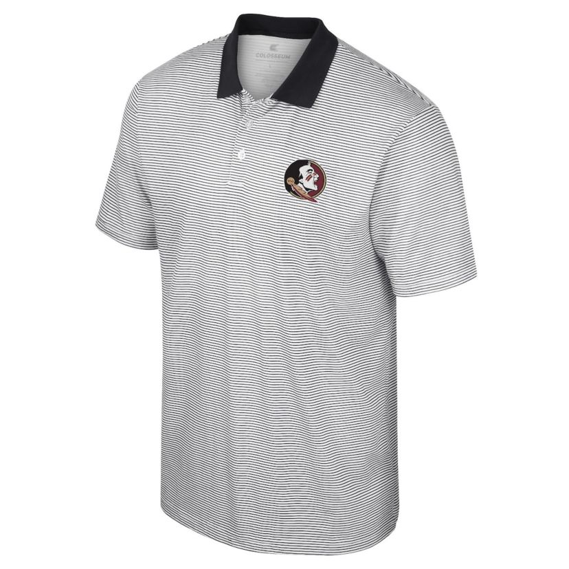 NCAA Florida State Seminoles Print Stripe Polo