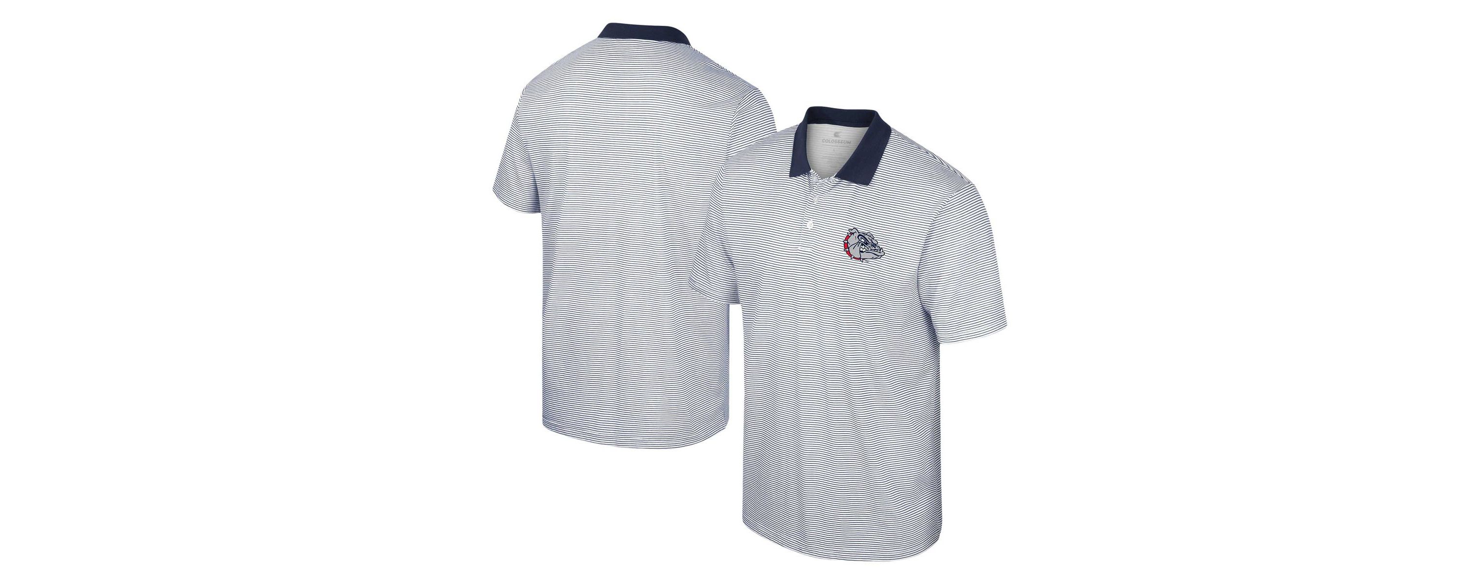 Gonzaga University Bulldogs NCAA Gonzaga Bulldogs Print Stripe Polo
