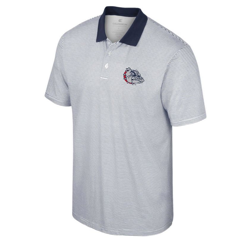 Gonzaga University Bulldogs NCAA Gonzaga Bulldogs Print Stripe Polo