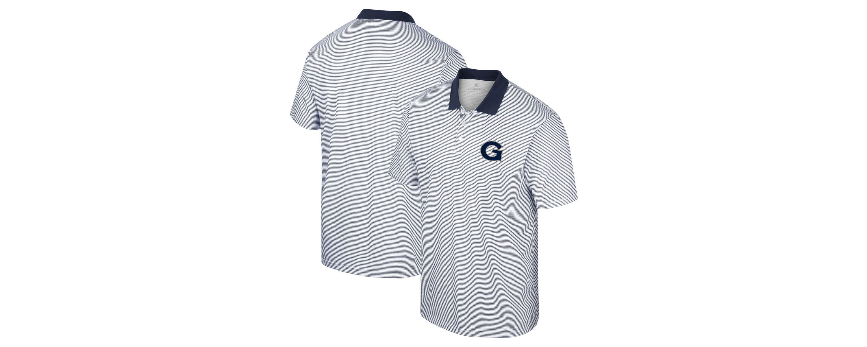 NCAA Georgetown Hoyas Print Stripe Polo