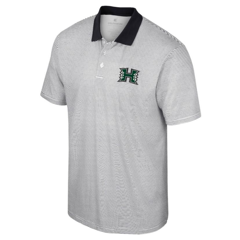 Hawaii Rainbow Warriors NCAA Hawaii Athletics Print Stripe Polo