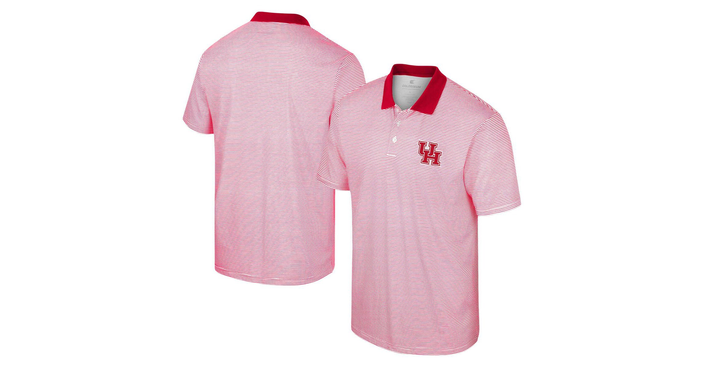 NCAA Houston Cougars Print Stripe Polo