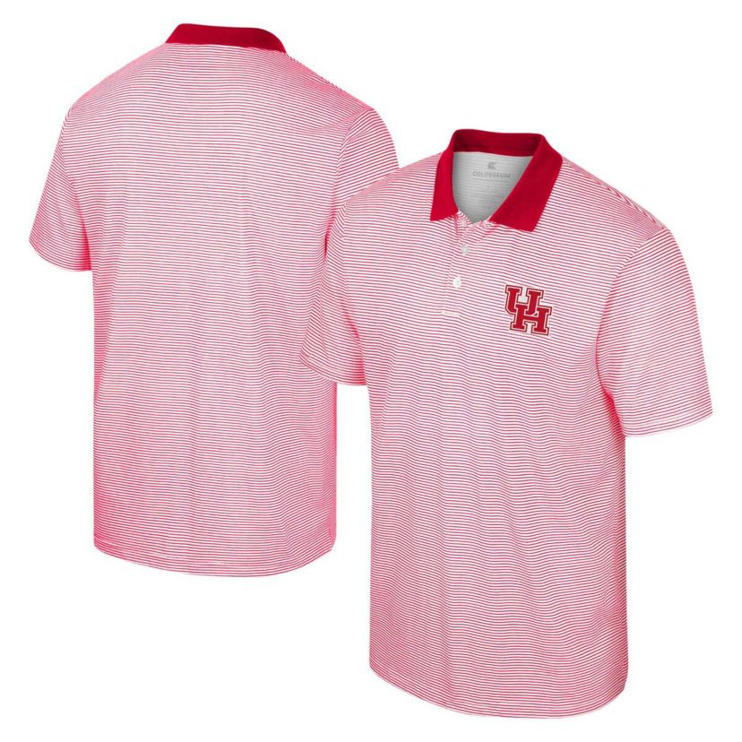 NCAA Houston Cougars Print Stripe Polo