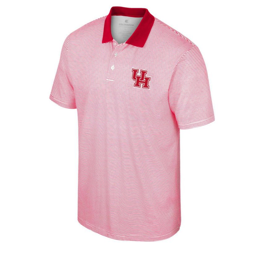 NCAA Houston Cougars Print Stripe Polo