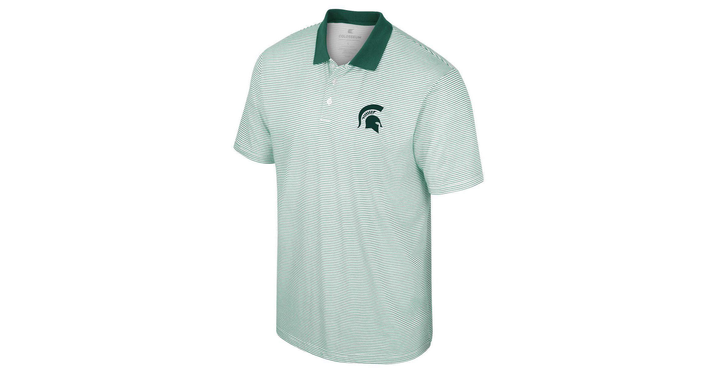 NCAA Michigan State Spartans Print Stripe Polo