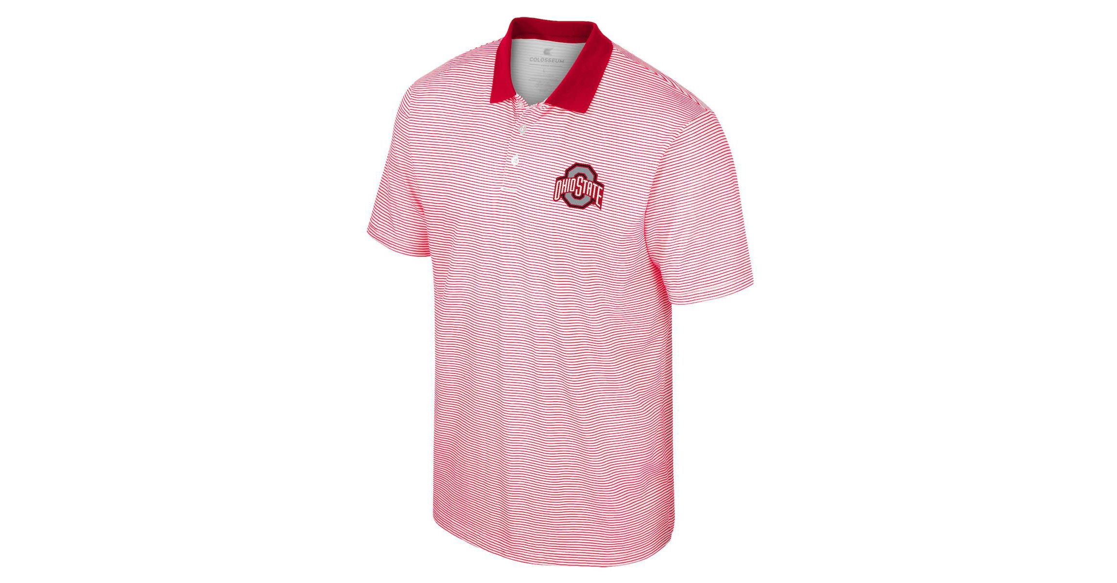 NCAA Ohio State Buckeyes Print Stripe Polo