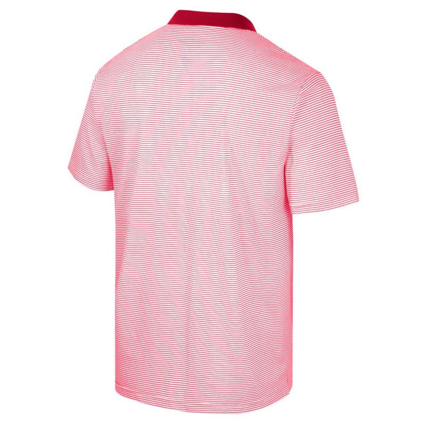 Stanford Cardinal NCAA Stanford Print Stripe Polo
