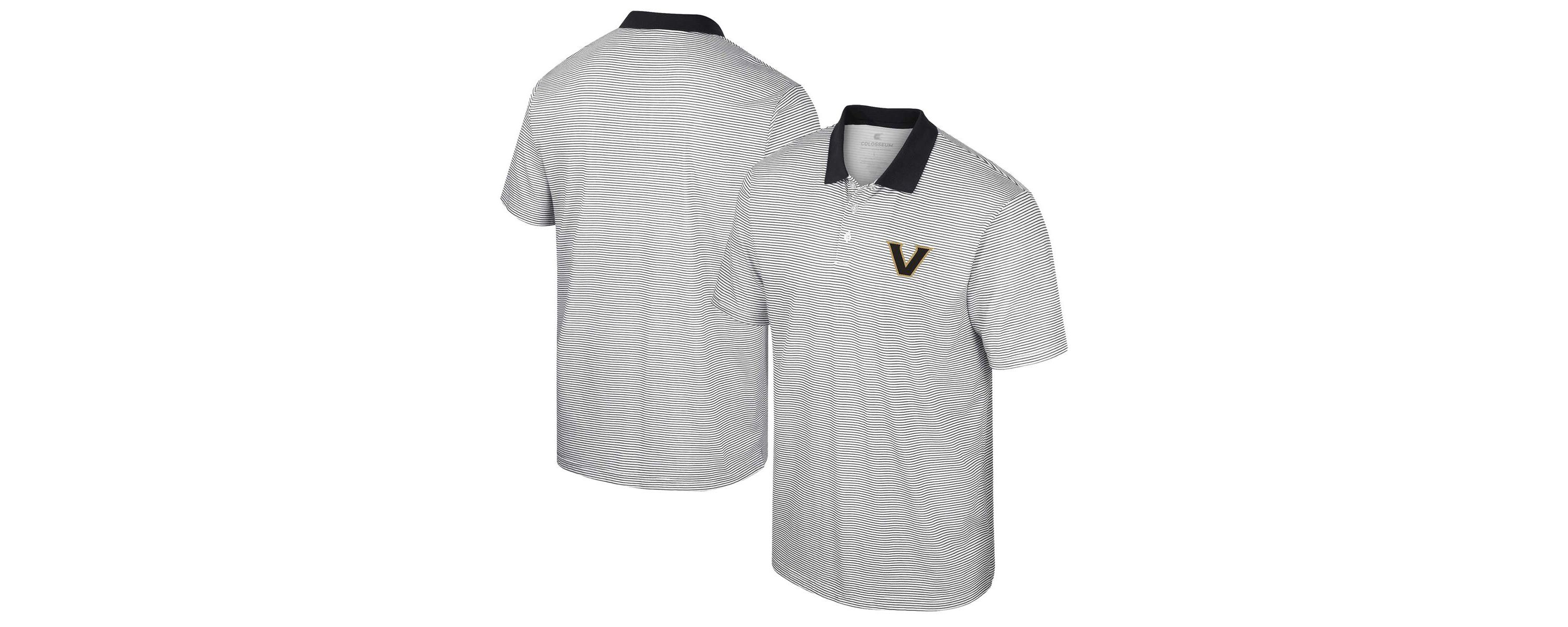 NCAA Vanderbilt Commodores Print Stripe Polo