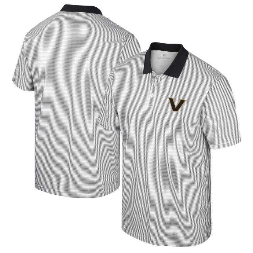 NCAA Vanderbilt Commodores Print Stripe Polo