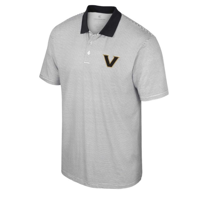 NCAA Vanderbilt Commodores Print Stripe Polo