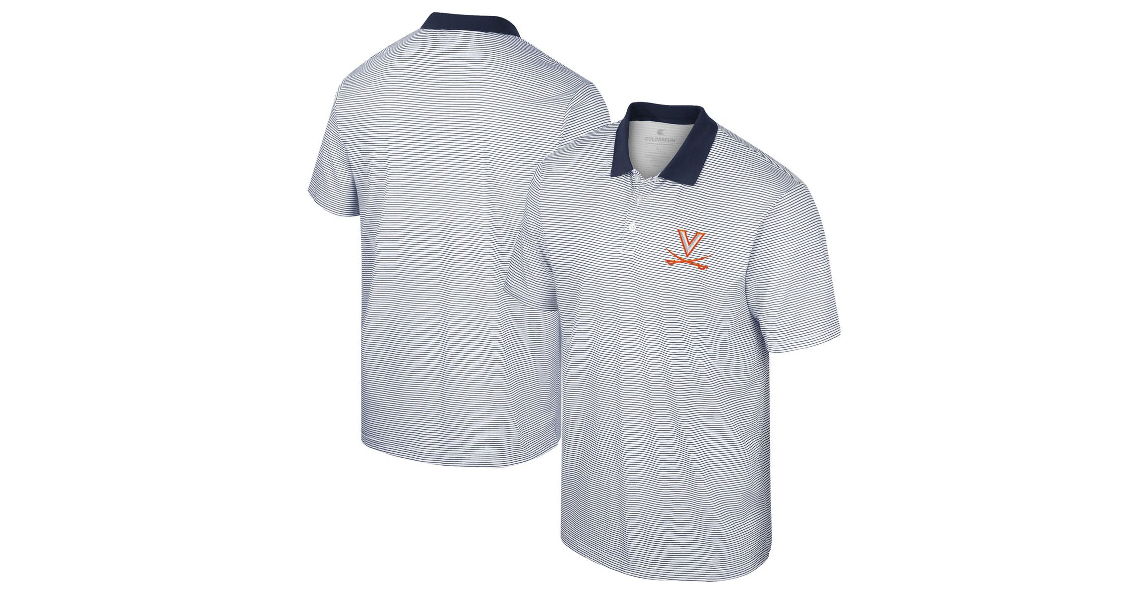 NCAA Virginia Cavaliers Print Stripe Polo