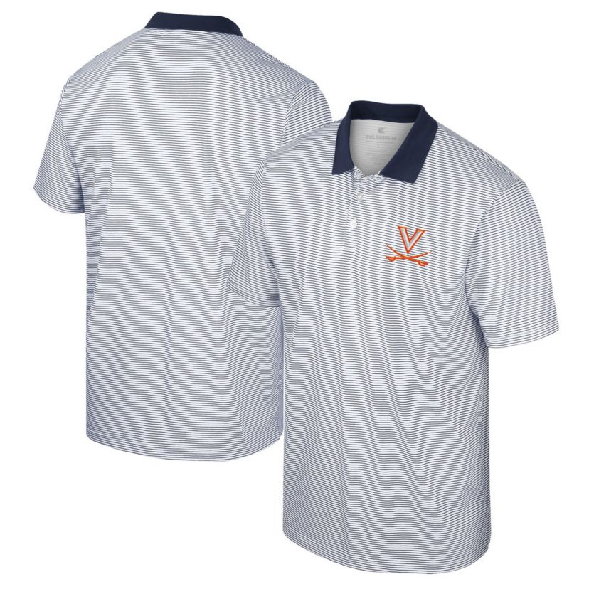 NCAA Virginia Cavaliers Print Stripe Polo