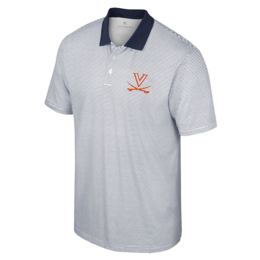 NCAA Virginia Cavaliers Print Stripe Polo