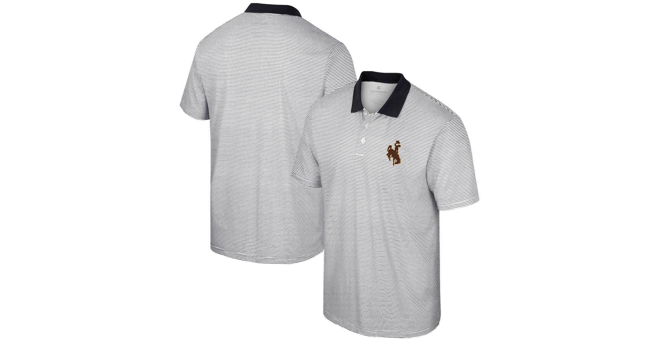 NCAA Wyoming Cowboys Print Stripe Polo