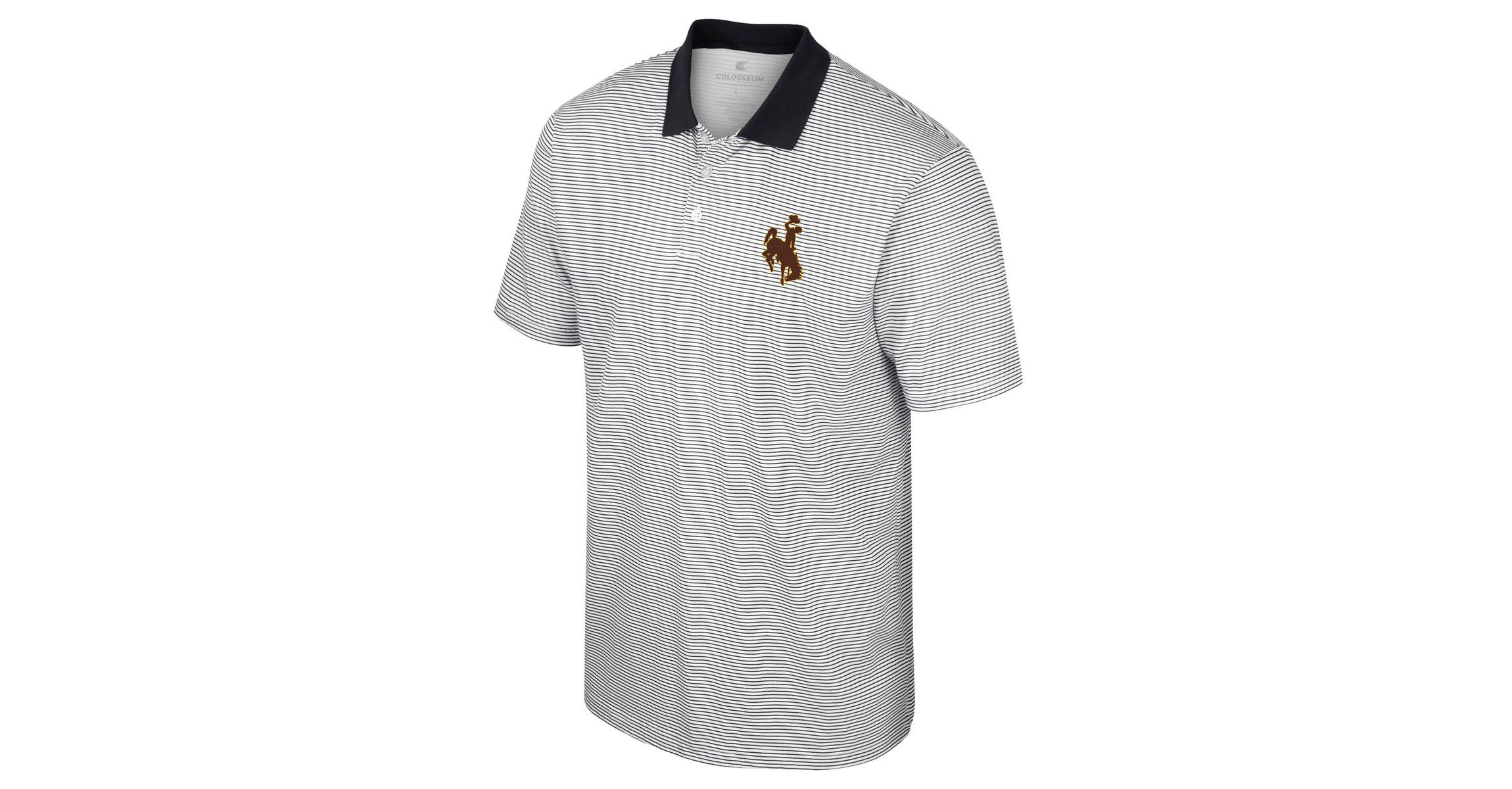 NCAA Wyoming Cowboys Print Stripe Polo