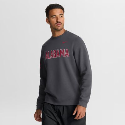 Men's Alabama Crimson Tide NCAA Nike Alabama Tide 2026 Sideline Club Sweatshirt, XL