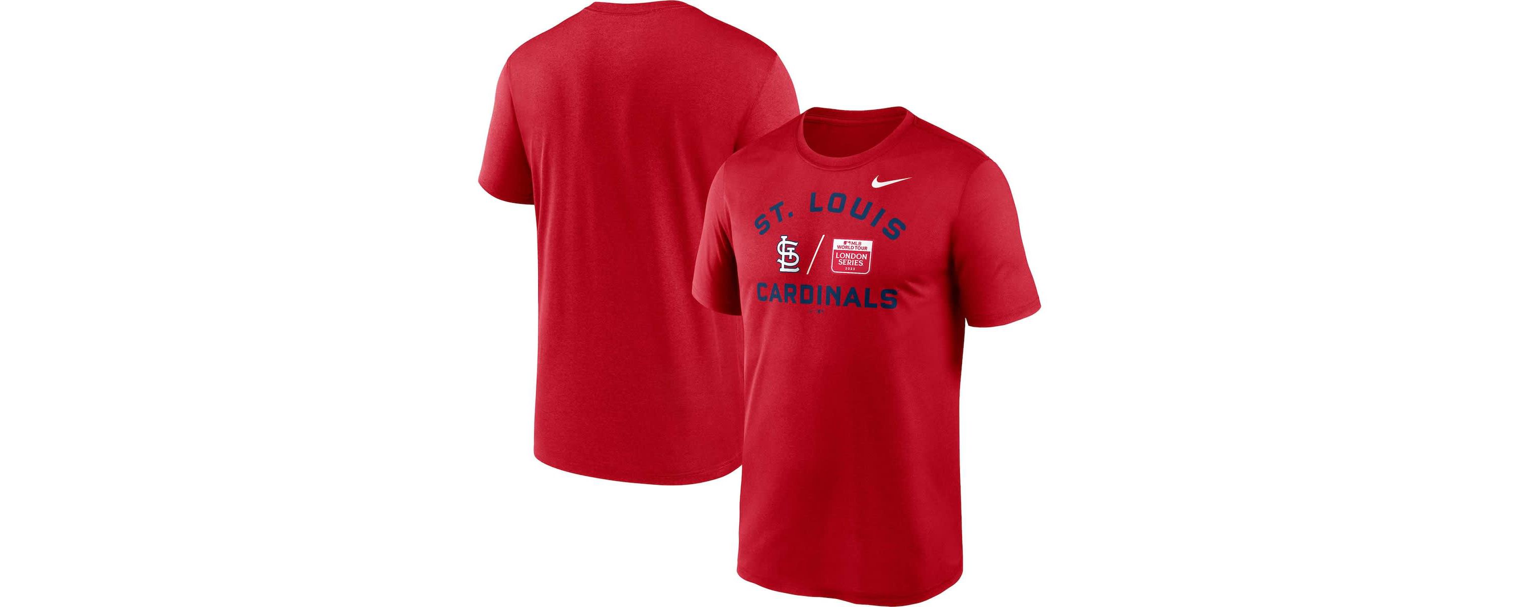 MLB Nike St. Louis Cardinals 2023 MLB World Tour: London Series Legend Performance T-Shirt