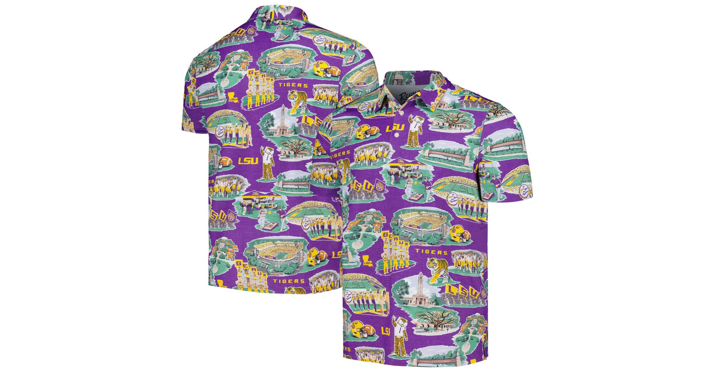NCAA LSU Tigers Scenic Polo
