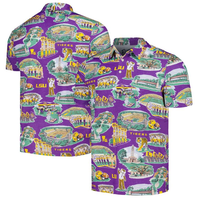 NCAA LSU Tigers Scenic Polo