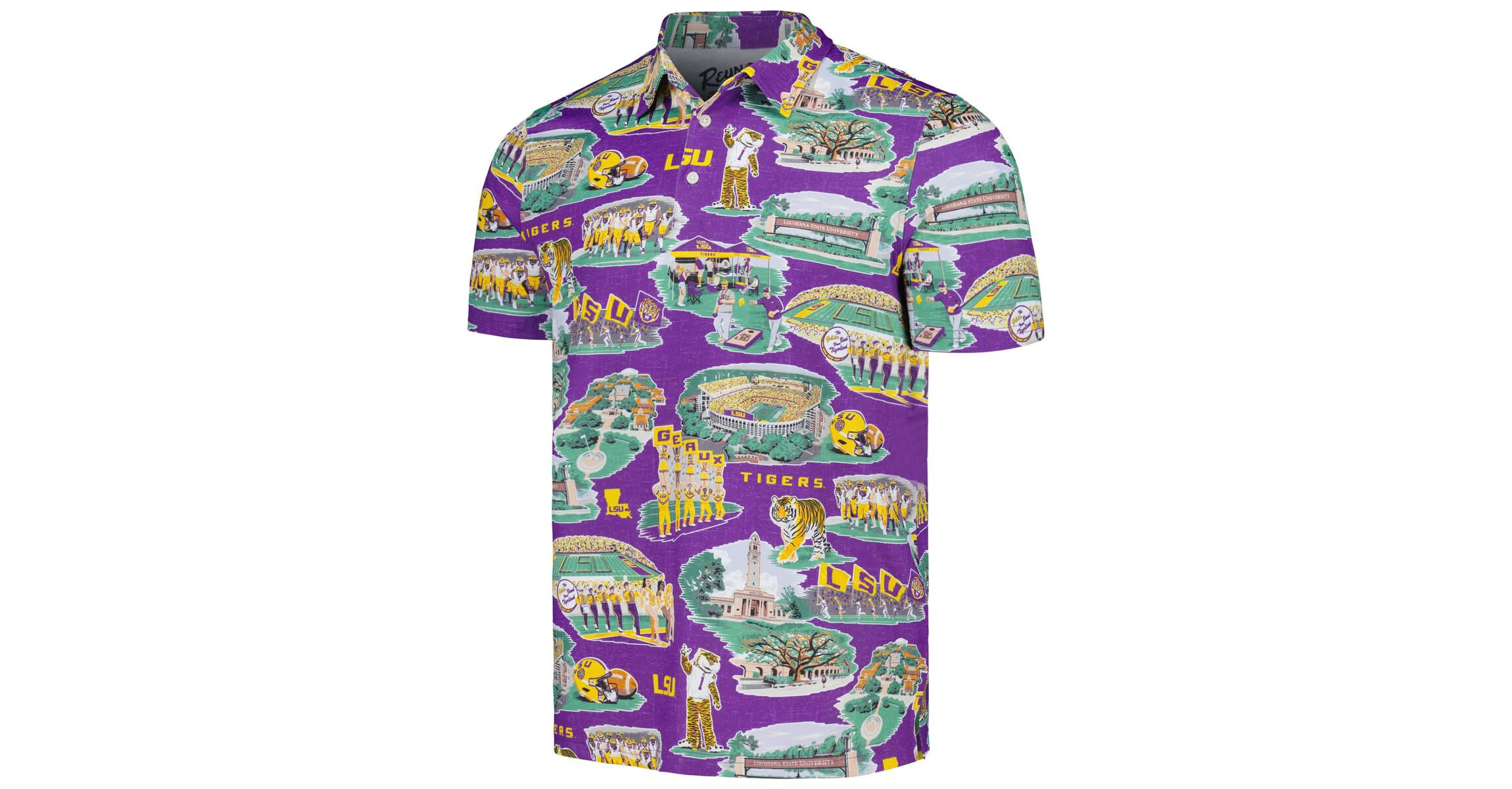 NCAA LSU Tigers Scenic Polo