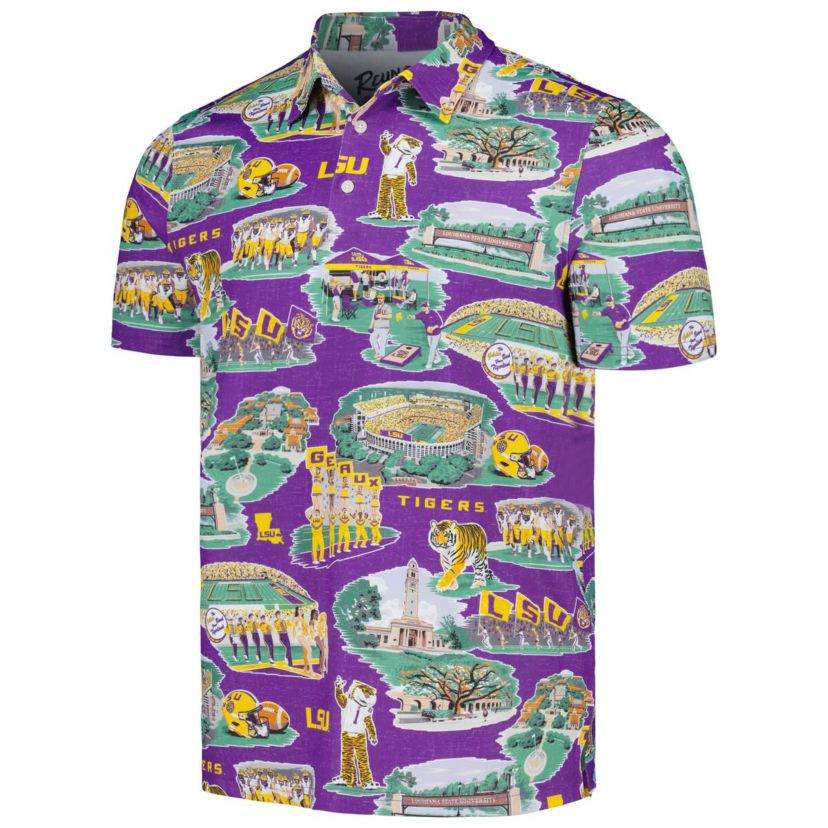 NCAA LSU Tigers Scenic Polo