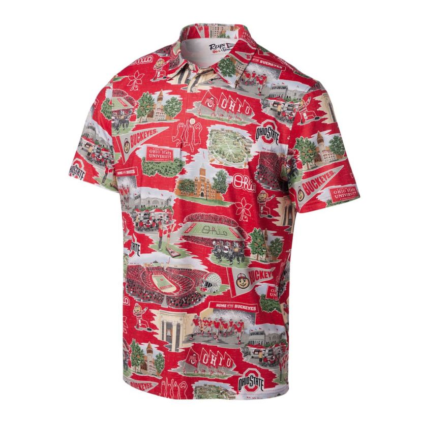 NCAA Ohio State Buckeyes Scenic Polo