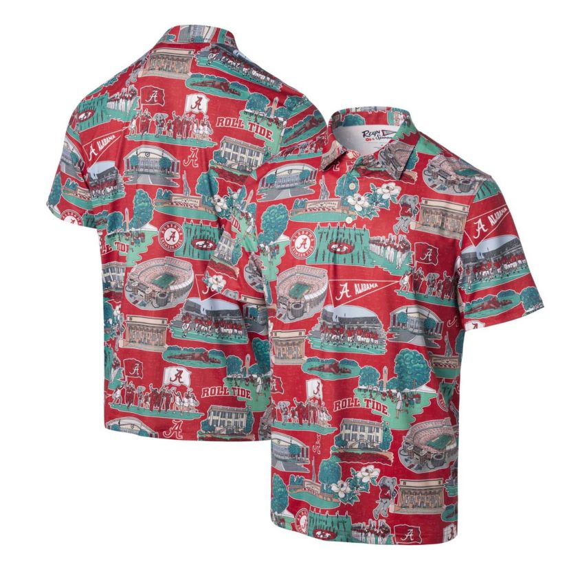 Alabama Crimson Tide NCAA Alabama Tide Scenic Polo